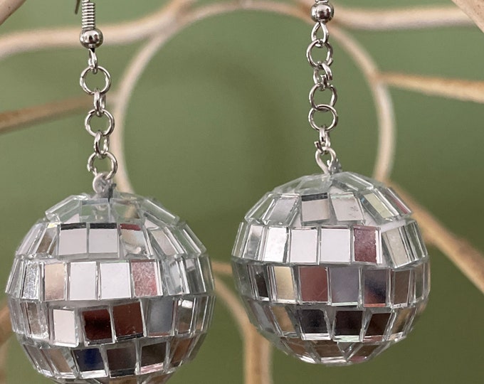 Get your Retro Sparkle ON with Disco Ball Earrings!!  READ DESCRIPTION!!!