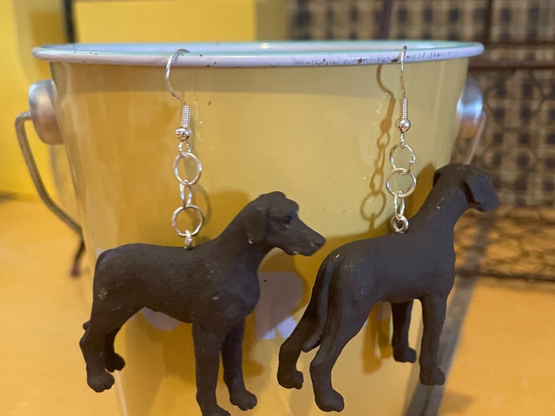 Lab Earrings Weimaraner Mutt Dog