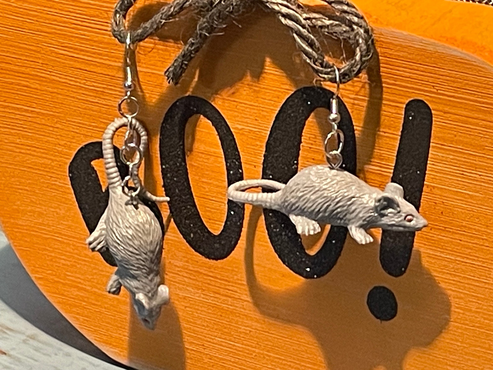 Cutest Creepy Rubber Rats. Miniature Toy Rat Earrings. Perfect for ...