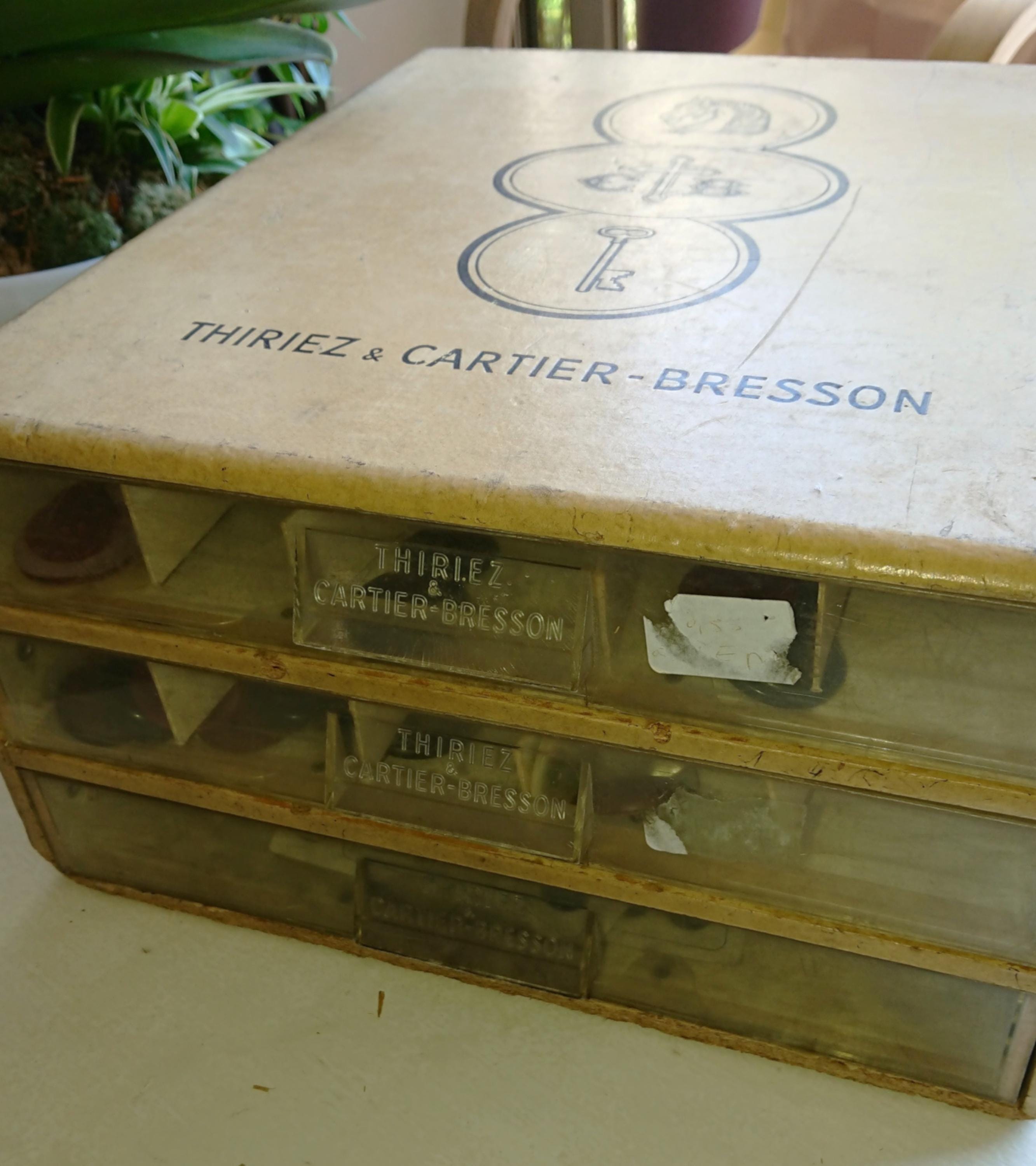 Vintage 1950s French Sewing Box/cubbyhole by Thiriez Cartier
