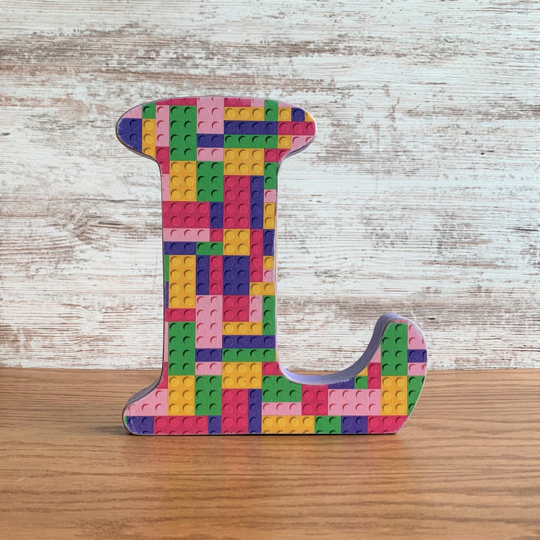 Building Blocks Large Standing Wood Letters, Numbers, Hashtag