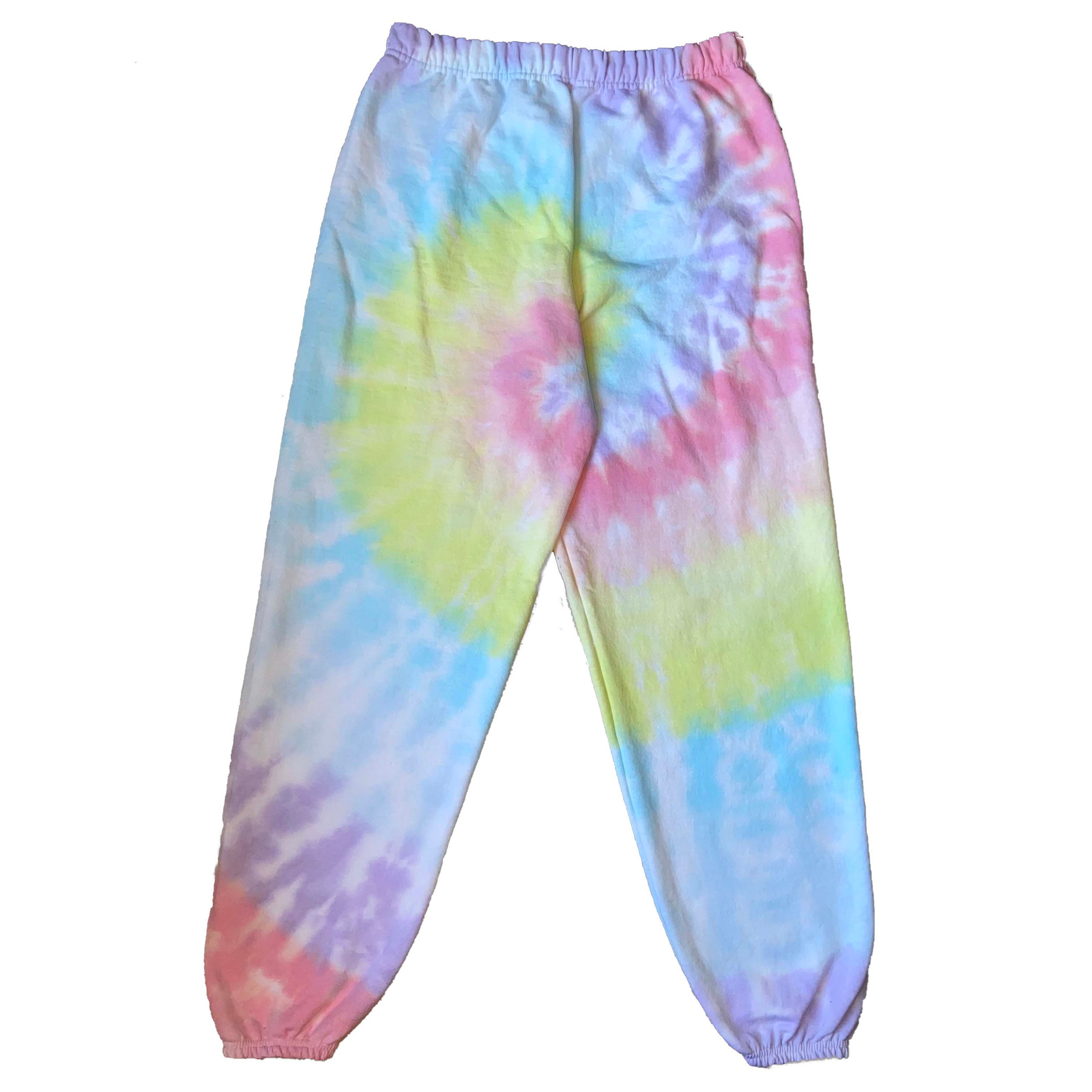 Rainbow Pastel Spiral Tie Dye 