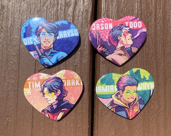 Badges de badge Heartthrob aviaire