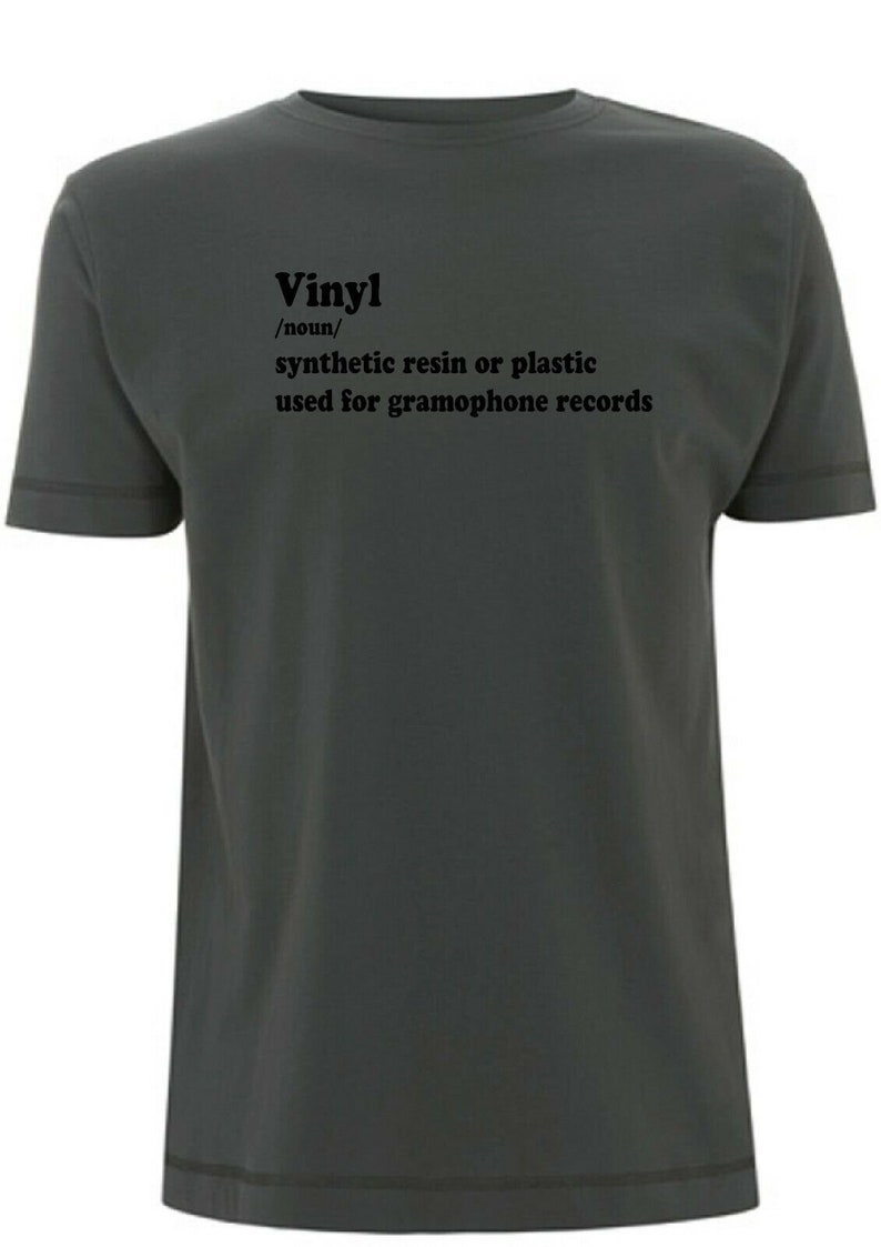 Vinyl Meaning T Shirt Mens Top Vinyl Record collectible music songs retro vintage song Dad Brother Gift for man Singer Band Musical Songs