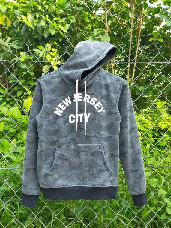 Moco Moco Back Number New Jersey City Hoodie Camo Hoo… Gem