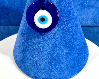 New Large Handmade Glass Evil Eye Protection Charm Pendants - Individual Item Listing
