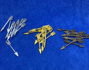 Medium Arrow Charms Pendent  - Set of Ten