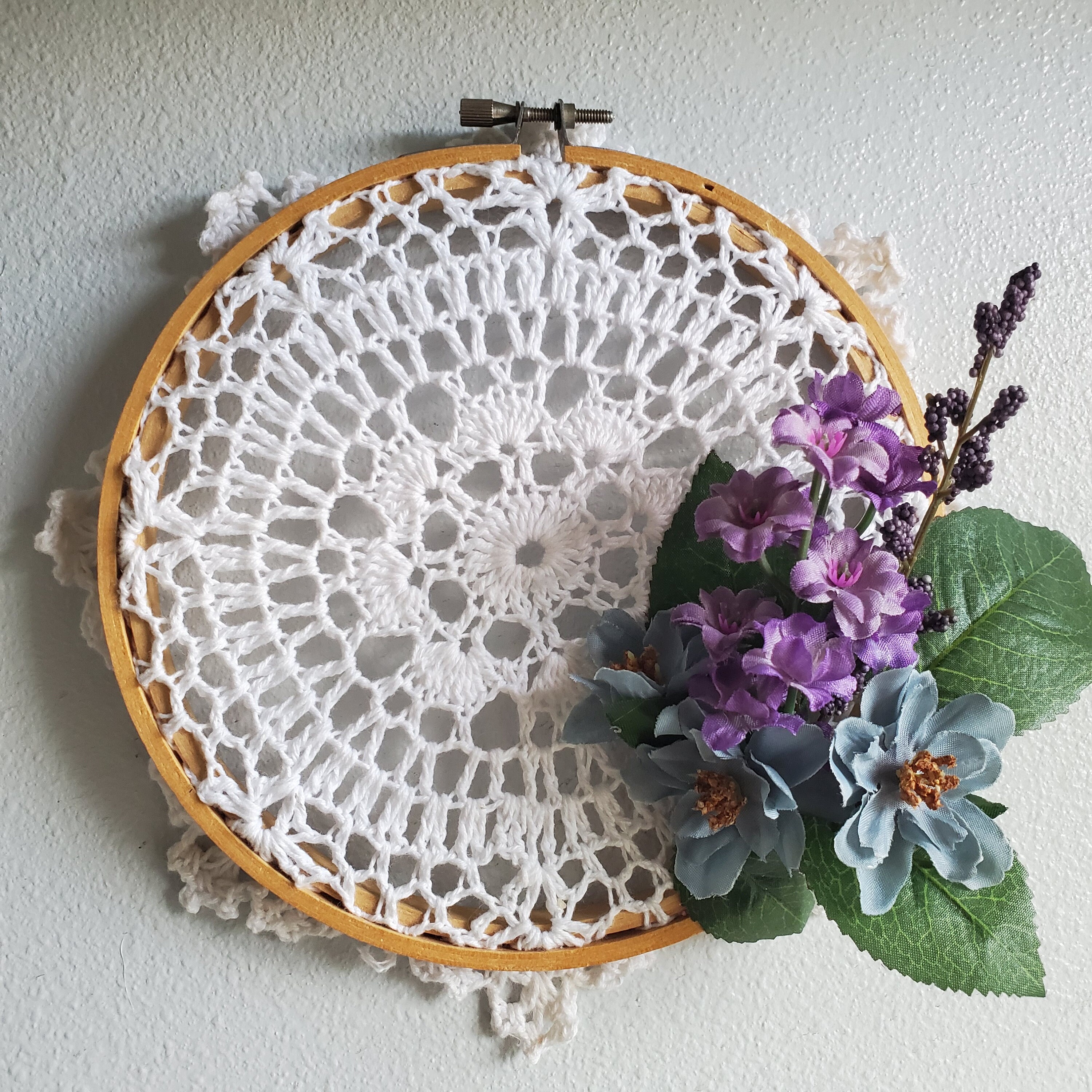 Country Vintage Doily Wall Decor Etsy