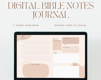 Diario de estudio bíblico guiado: Método SOAP, versículos y oración (versión digital)
