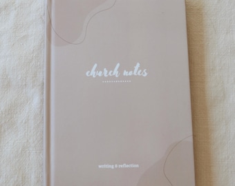 Tan Hardcover Church Notes Journal: Sermon & Podcast Reflection