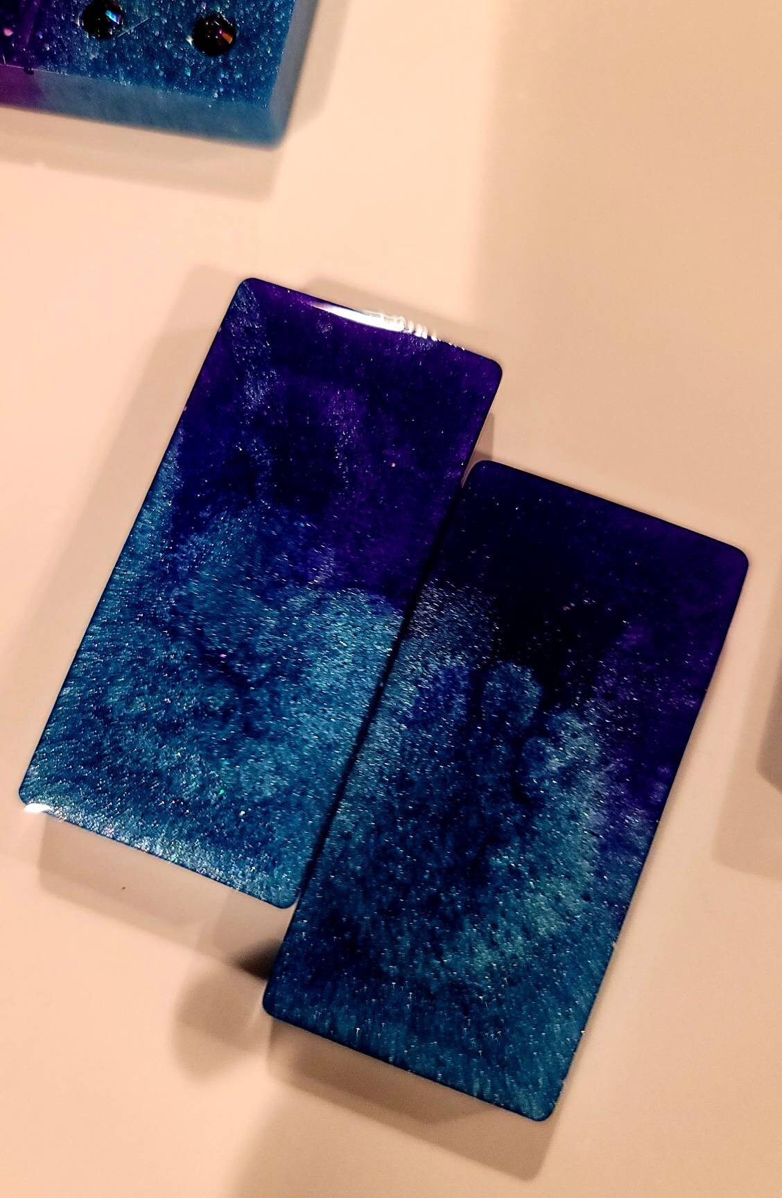 Double Six Epoxy Resin Domino Set W/rhinestone Inlay Etsy UK