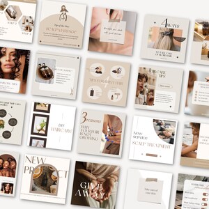 Beauty Salon Instagram Templates Aesthetic Skincare Social Media ...