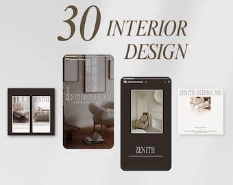 Interior Design Social Media Templates Beautiful Branding for Interior Designers Instagram Profile Interior Design Services Aesthetic Posts