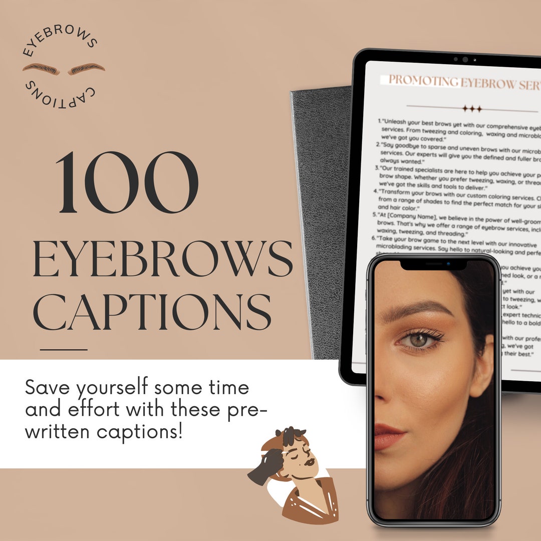 Eyebrows Social Media Captions Eyebrow Artist Content, Brows Tech