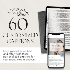 60 Custom Captions Social Media Content Personalized Captions Instagram Caption Ideas Business Branding Captions for Sales