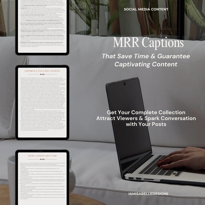 MRR Done for You Captions for Social Media Master Resell Rights ...