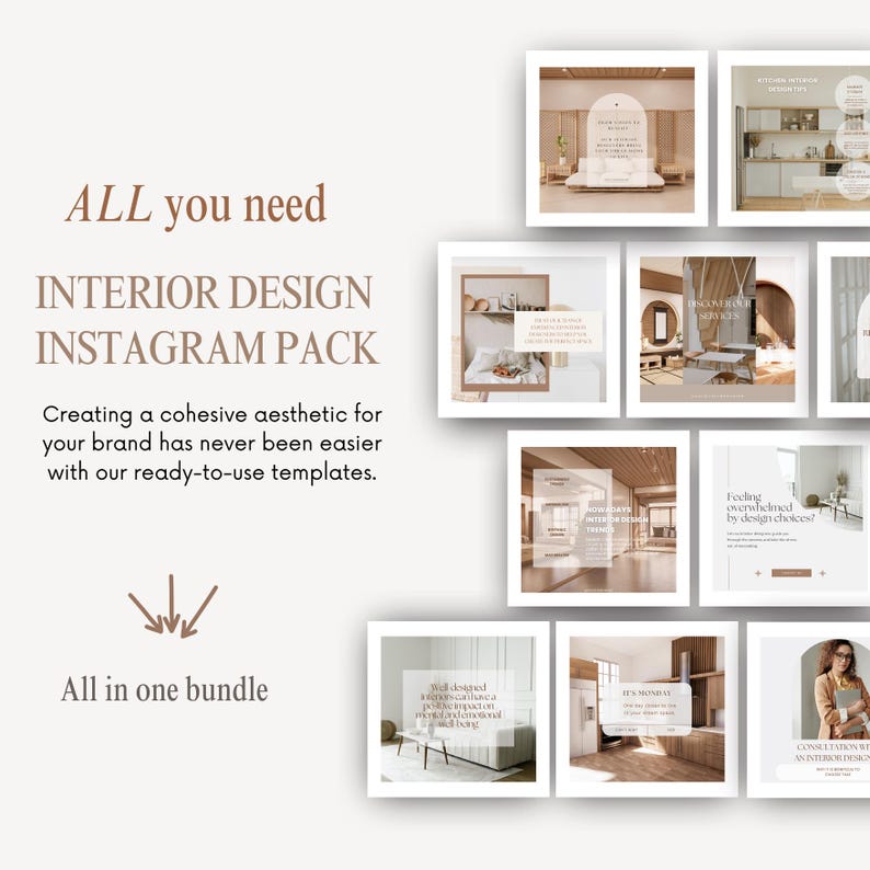 Interior Design Instagram Templates Interior Designer Social Media ...
