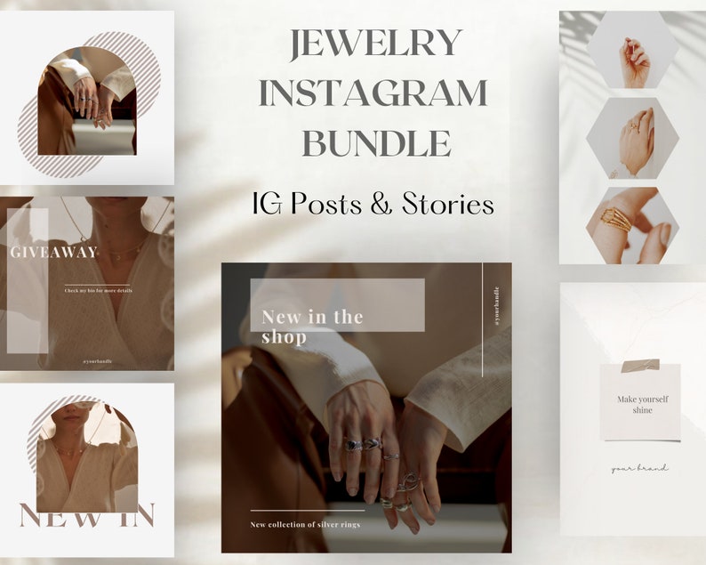 100 Jewelry Templates Jewelry Shop Accessories Branding - Etsy