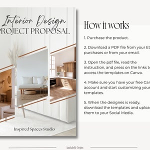 Interior Design Project Proposal Client Project Editable Canva ...