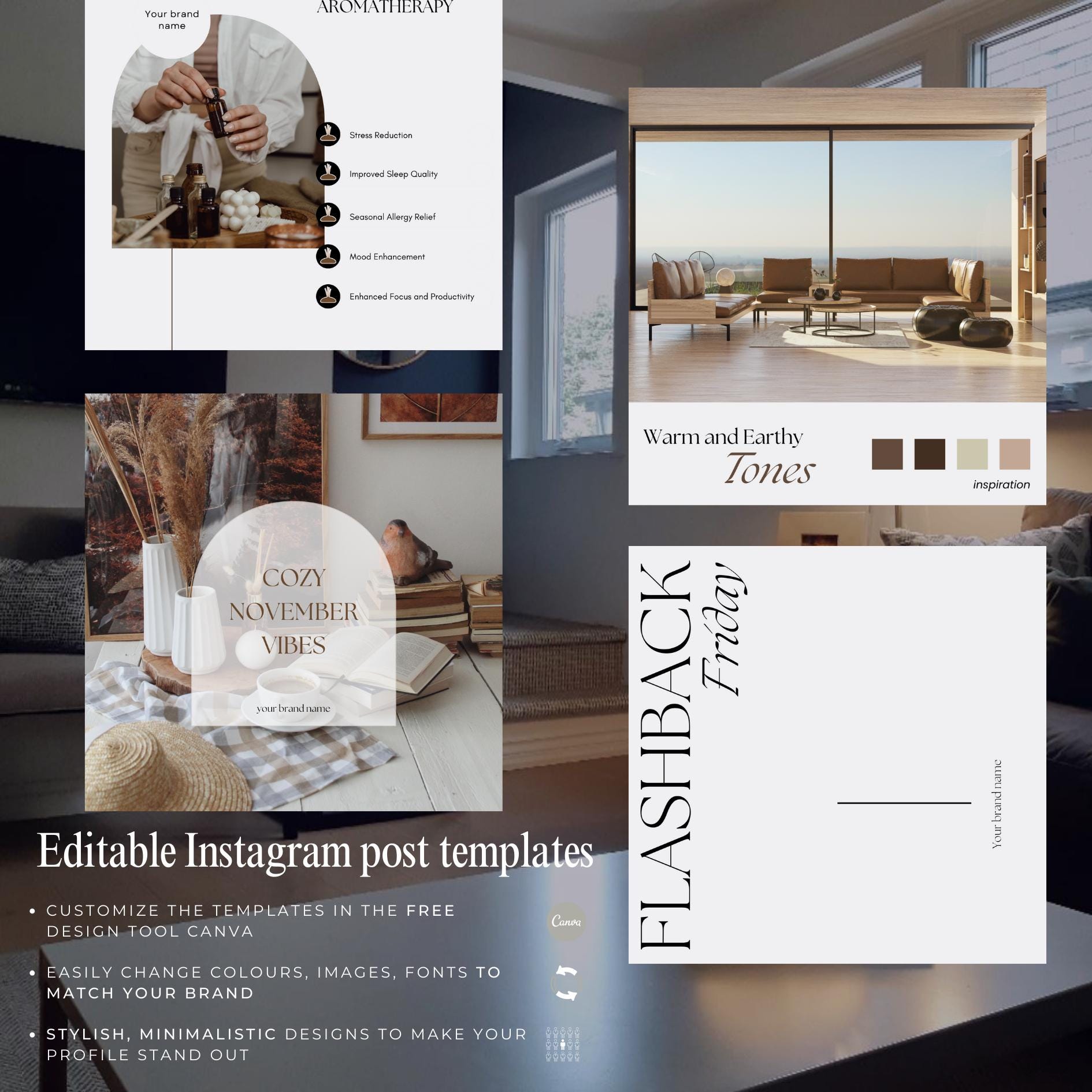 Interior Design Templates for A Month Interior Designer Instagram ...