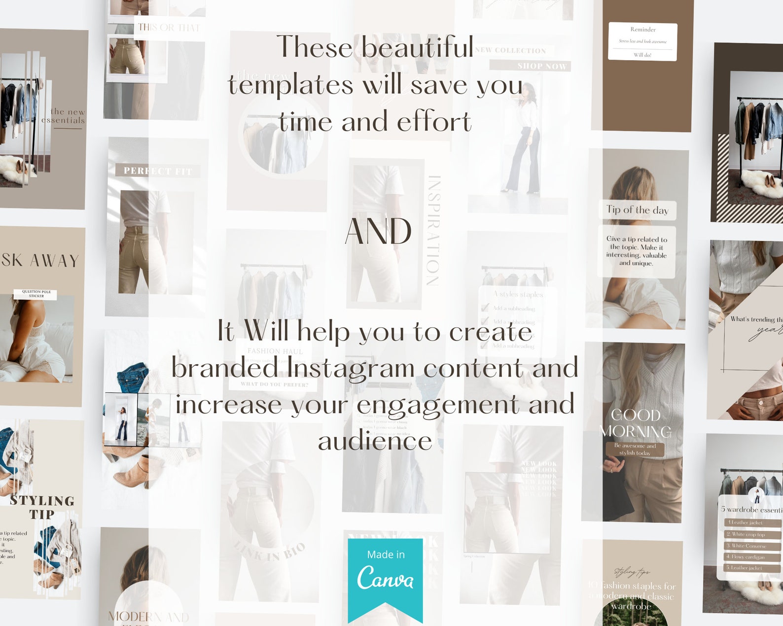 Fashion Instagram Templates for Canva. Style Instagram Stories and ...