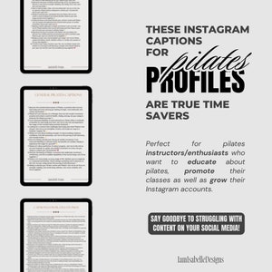 These Instagram captions for pilates profiles are true time savers. Perfect for Pilates instructors, enthusiasts who want to educate about pilates, promote their classes as well as grow their Instagram accounts.