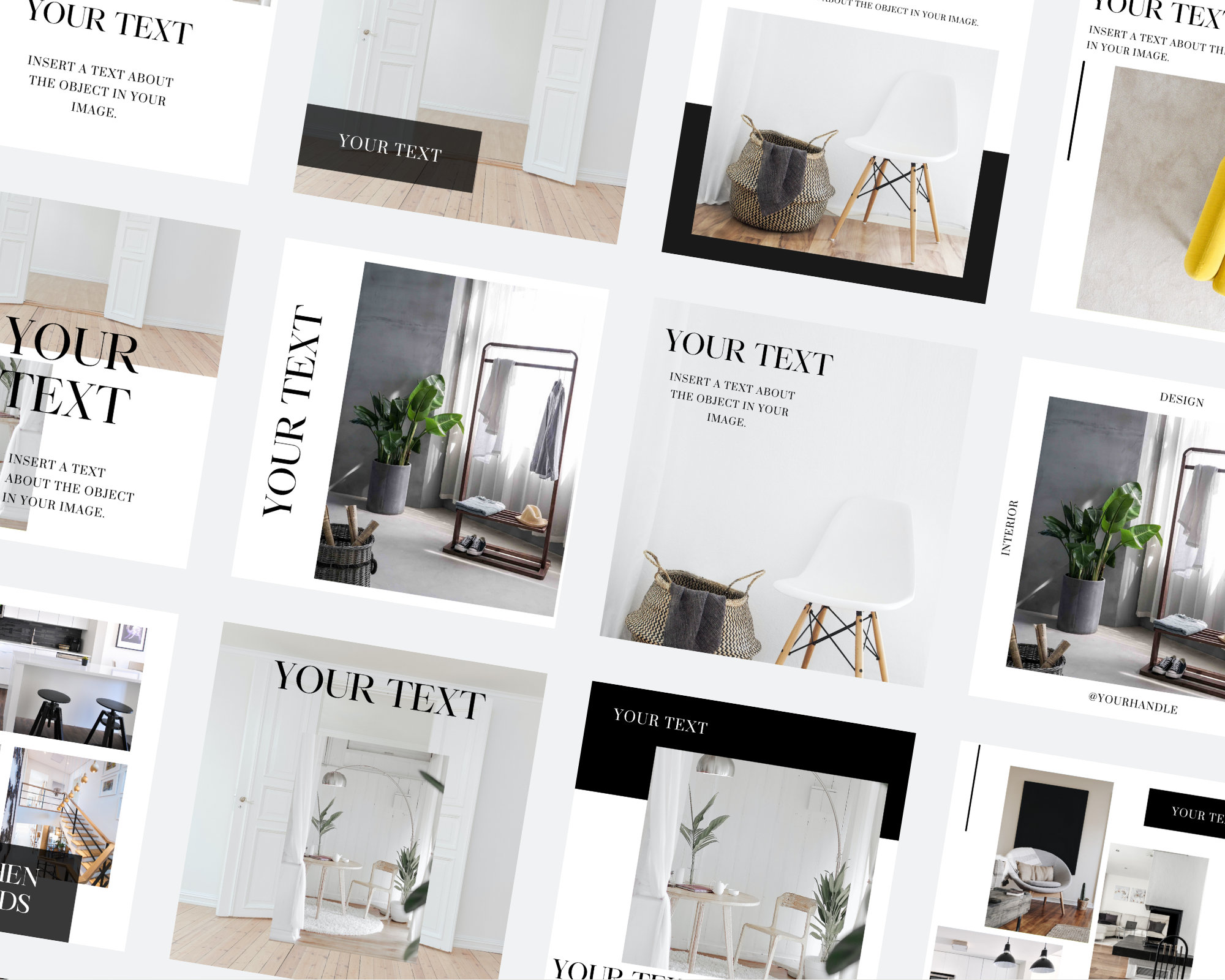40 Interior Design Instagram Templates. Instagram Post Etsy