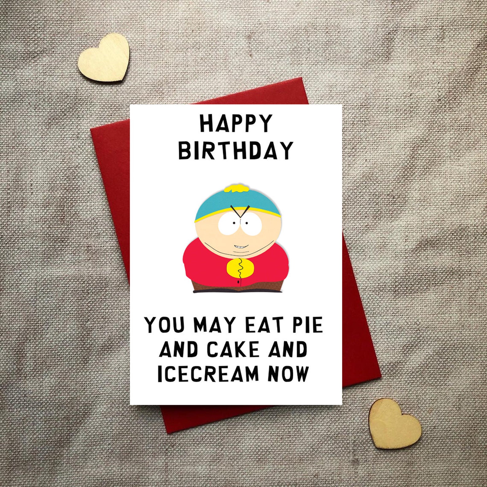 Funny Custom Handmade South Park Birthday Card | Etsy