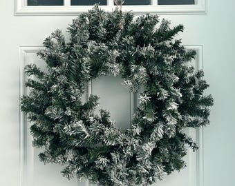 Christmas pine base, Canadian pine base, evergreen wreath base, floral supply, wreath supply, artificial pine wreath, wreath frame