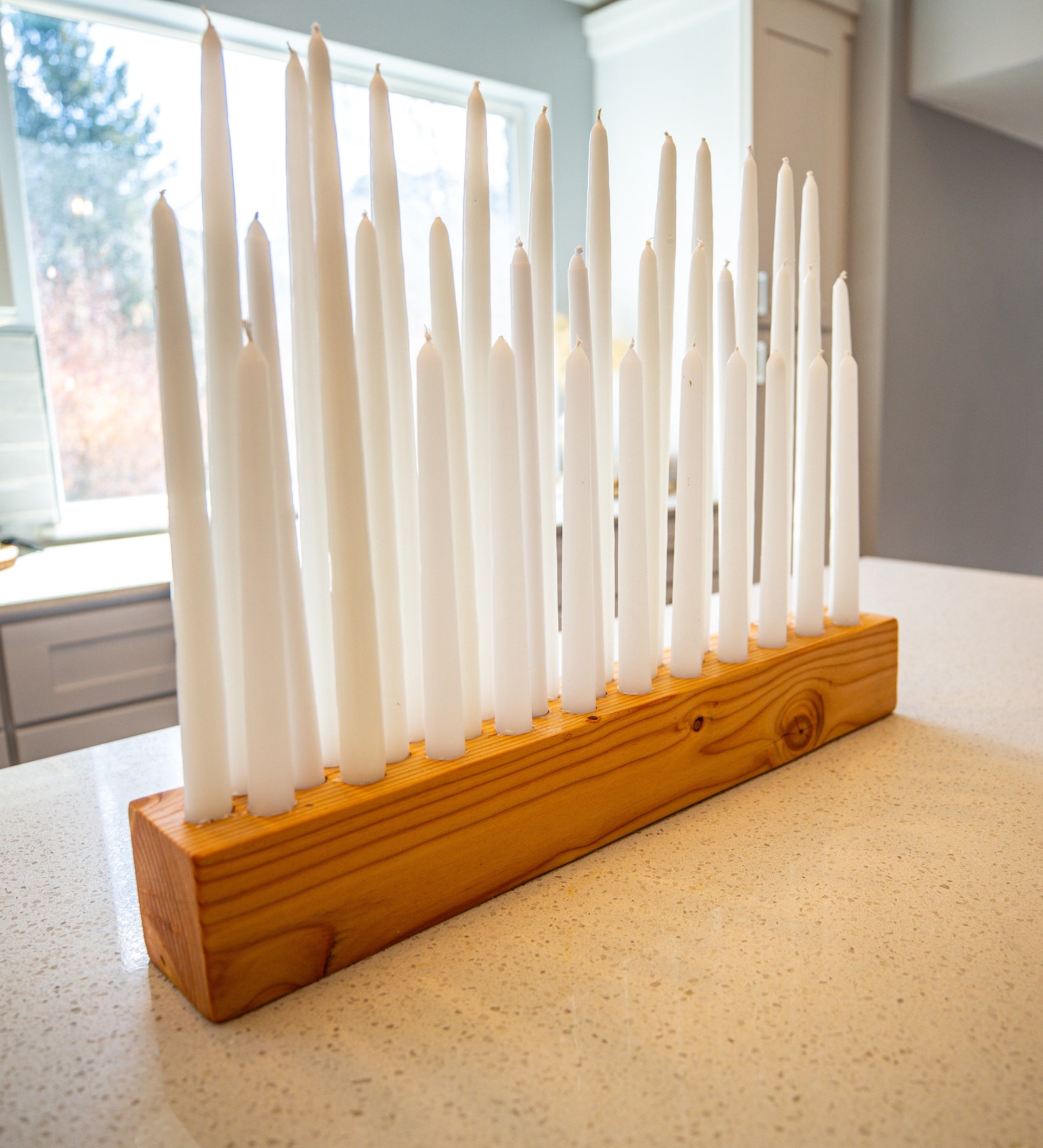 18 to 47 Wood Candleholder L Wood Candle Base L Etsy