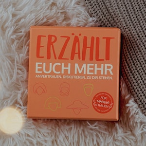 Erzählt euch mehr für Frauen - Kartenspiel - Kommunikationsspiel - Spiel für Frauen - Achtsamkeit - Selbstreflexion - Mädelsabend