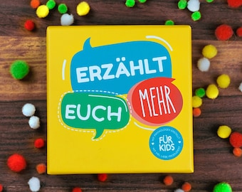 Erzählt euch mehr für Kids - Kartenspiel - Kommunikationsspiel - Spiel für Kinder - Achtsamkeit - Selbstreflexion - Fantasie