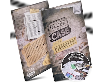 CLOSE THE CASE - The Hildenberg case I Murderous crime game I Escape room game for adults I Detective game Made In Germany