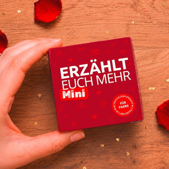 Erzählt Euch Mehr Paare (MINI) I Gesprächskarten Für Paare I Kartenfächer Für Unterwegs & Als Kleines Geschenk Für Partner Und Partnerin