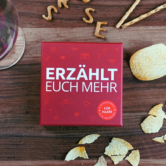Erzählt euch mehr für Paare - Kartenspiel - Kommunikationsspiel - Spiel für Paare - Achtsamkeit - Selbstreflexion - Valentinstagsgeschenk