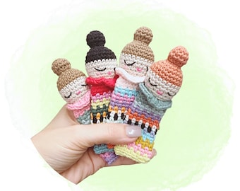 Worry Doll Amigurumi Pattern • Crochet PDF with Printable Card • Emotional Support Toy Gift • Digital Download Intermediate Tutorial