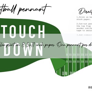 Printable Football Pennants Football Flags Football Prints - Etsy