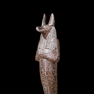 Anubis Statue Ancient Egyptian God of The Dead & Underworld as Mummy - Egyptian Handmade Granite Statue of Anubis