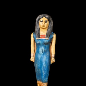 Ancient Egyptian Tomb Servant Woman Statue - Egyptian Handmade Statue 2 Colors Available
