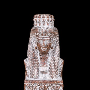 Meritamen Ancient Egyptian Queen The Beloved of Amun Daughter of Ramses II The Great - Egyptian Handmade Granite Statue