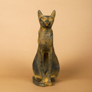Bastet Statue Egyptian Cat Goddess of Protection - Egyptian Handmade Statue of Bastet