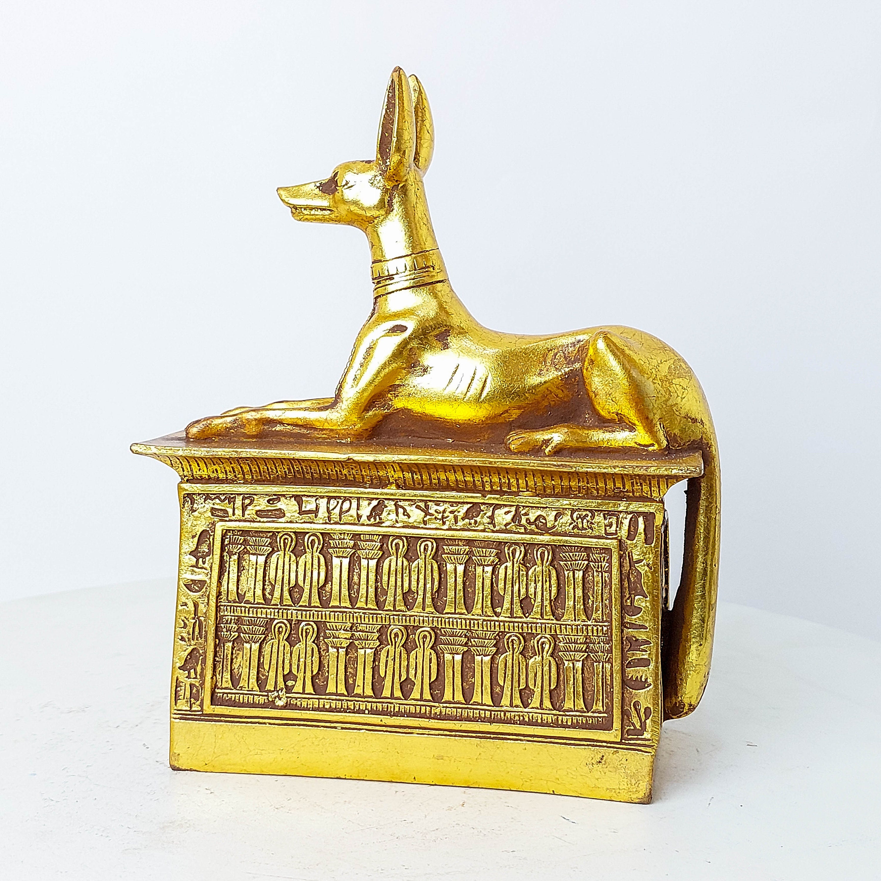 Handmade Anubis Shrine Coated With Gold Leaf A Luxurious and Unique ...