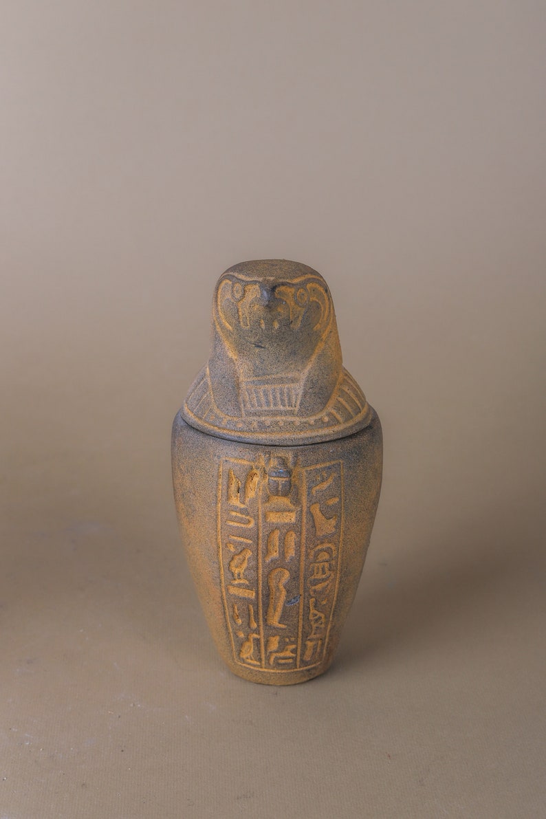 Canopic Jars Ancient Egyptian Embalming Cashe Organs Containers of the