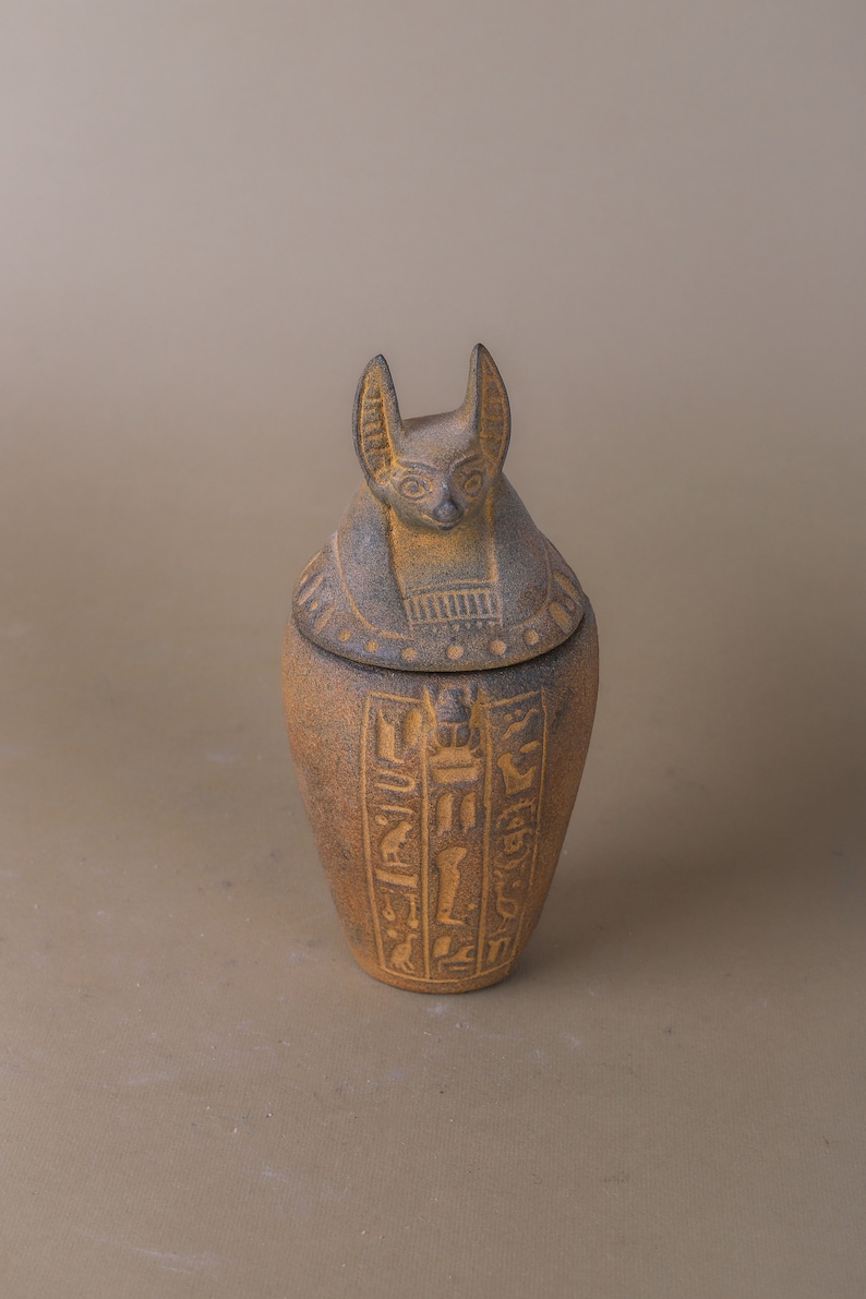 Canopic Jars Ancient Egyptian Embalming Cashe Organs Containers of the
