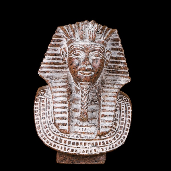 Tutankhamun Mask Replica Statue - Egyptian Handmade Granite Statue