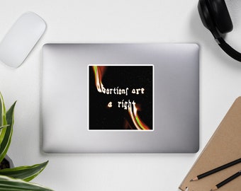 Feministische Vinyl Sticker - Reproductive Right Empowerment