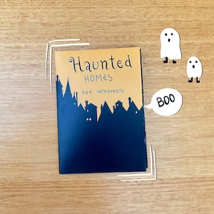 Mini Zine for Introverts | Haunted Homes Zine | Art Zine in Color