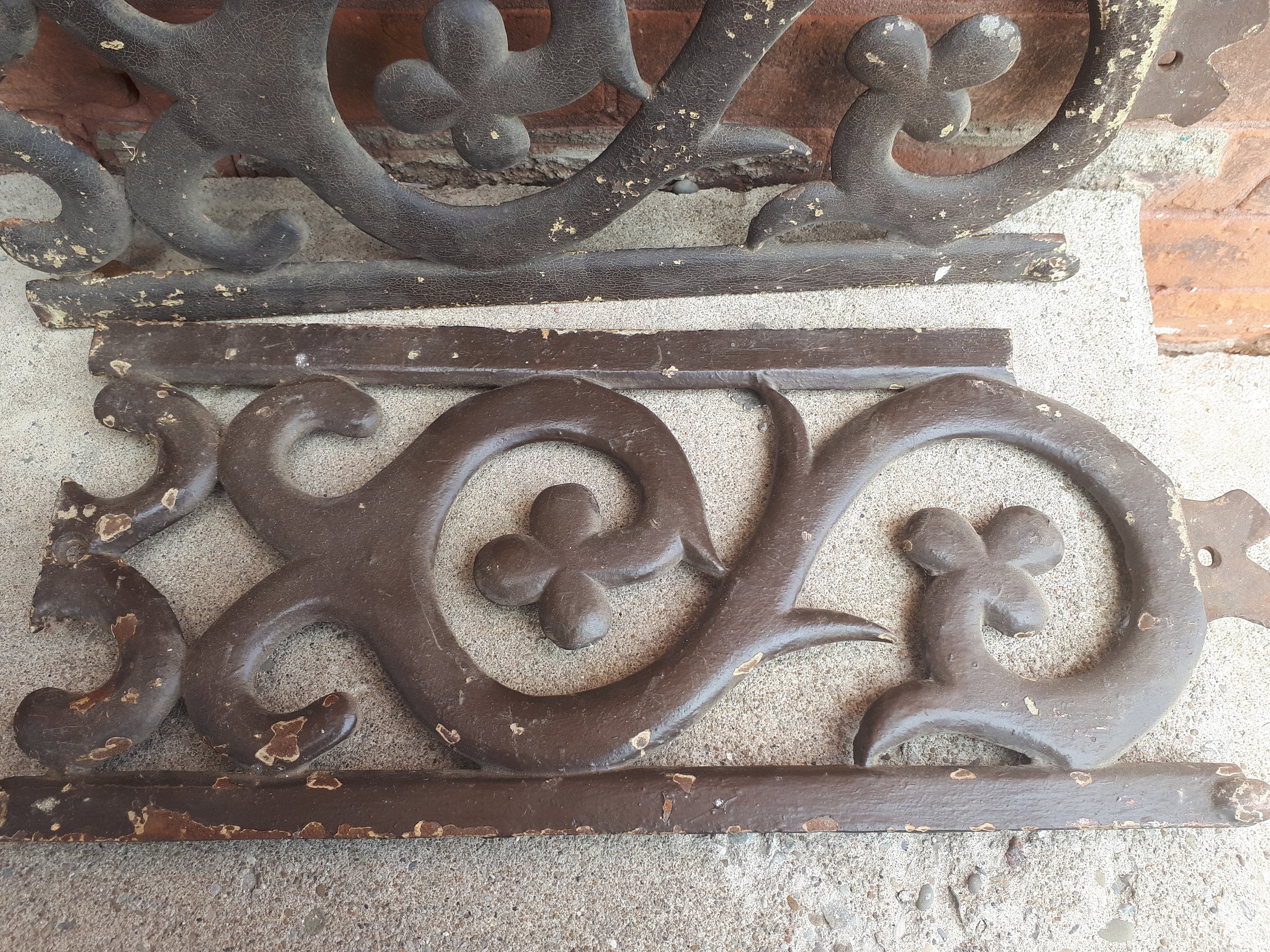 Vintage Victorian Cast Iron Fence Panels Etsy Canada