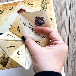 Sorting Hat Fortune Teller Cootie Catcher. PRINTABLE Origami Party Game ...