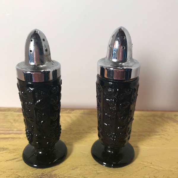 Salière et poivrière Westmoreland Deep Purple Grape Design vintage